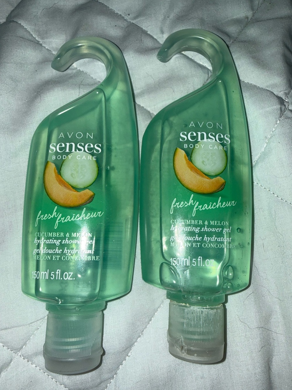Avon Senses Fresh Cucumber & Melon Hydrating Shower Gel 2 Bottles